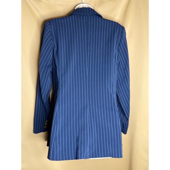 Jason Wu Eloquii Navy Pinstripe Blazer 14 - Picture 8 of 9